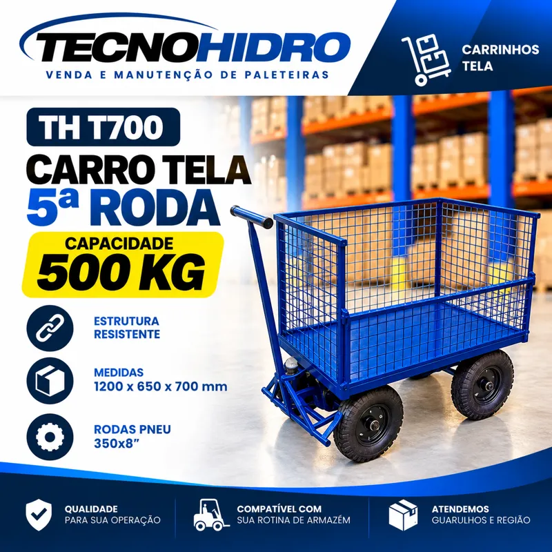 Carro Tela TH T700 – 500 kg 5ª Roda
