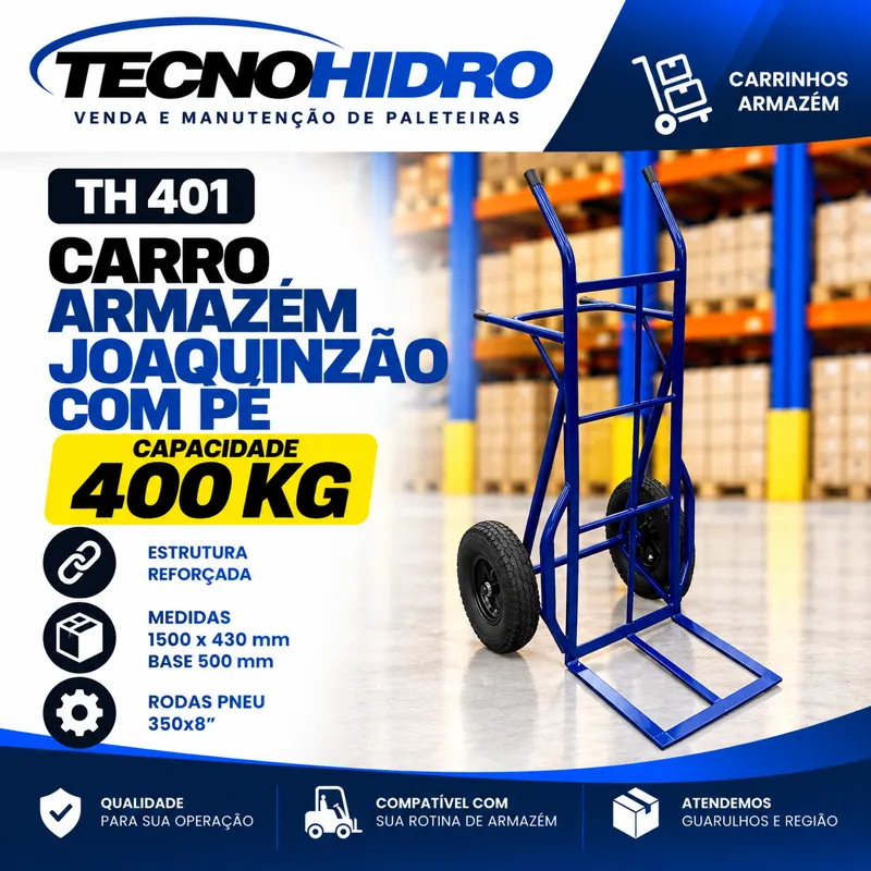 Carro Armazém Joaquinzão com Pé TH 401 – 400 kg