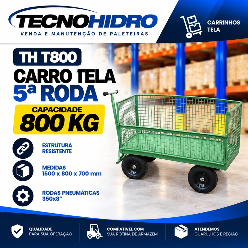 Carro Tela TH T800 – 800 kg 5ª Roda